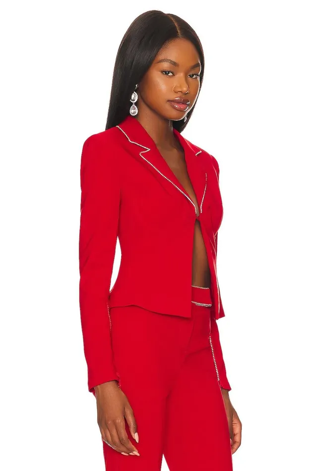 Lovers and Friends Jackets and Coats Women Catalina Micro Jacket Cherry Red Lovers and Friends Jackets and Coats Women Catalina Micro Jacket Cherry Red
