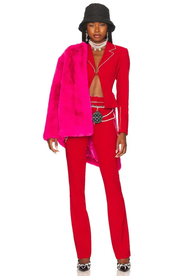 Lovers and Friends Jackets and Coats Women Catalina Micro Jacket Cherry Red Lovers and Friends Jackets and Coats Women Catalina Micro Jacket Cherry Red