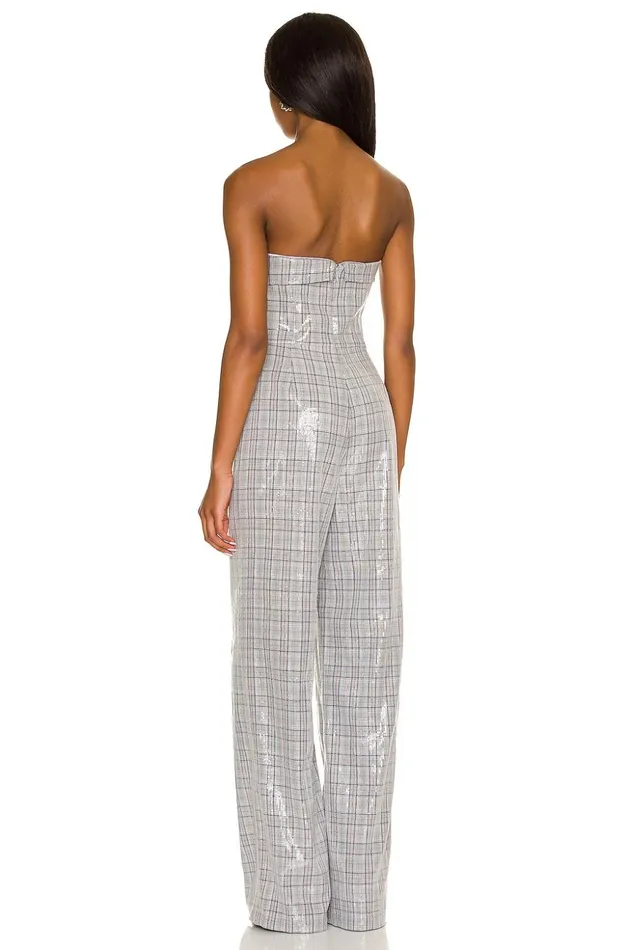Lovers and Friends Jumpsuits Women Mischa Jumpsuit Grey Plaid Lovers and Friends Jumpsuits Women Mischa Jumpsuit Grey Plaid