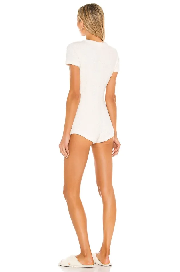 Lovers and Friends Lingerie and Sleepwear Women Cozy Romper White Lovers and Friends Lingerie and Sleepwear Women Cozy Romper White