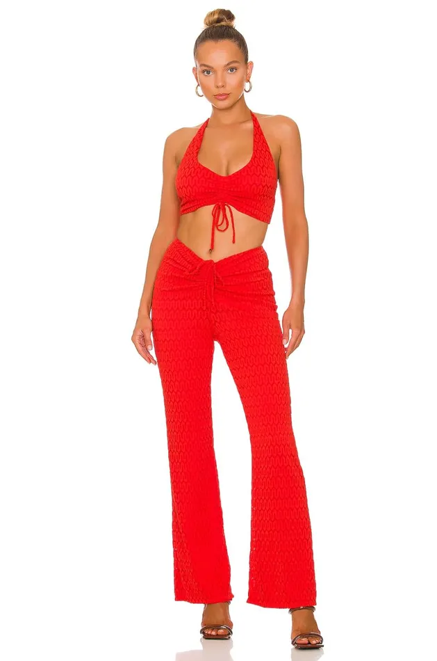 Lovers and Friends Pants Women Kenya Pant Red Lovers and Friends Pants Women Kenya Pant Red