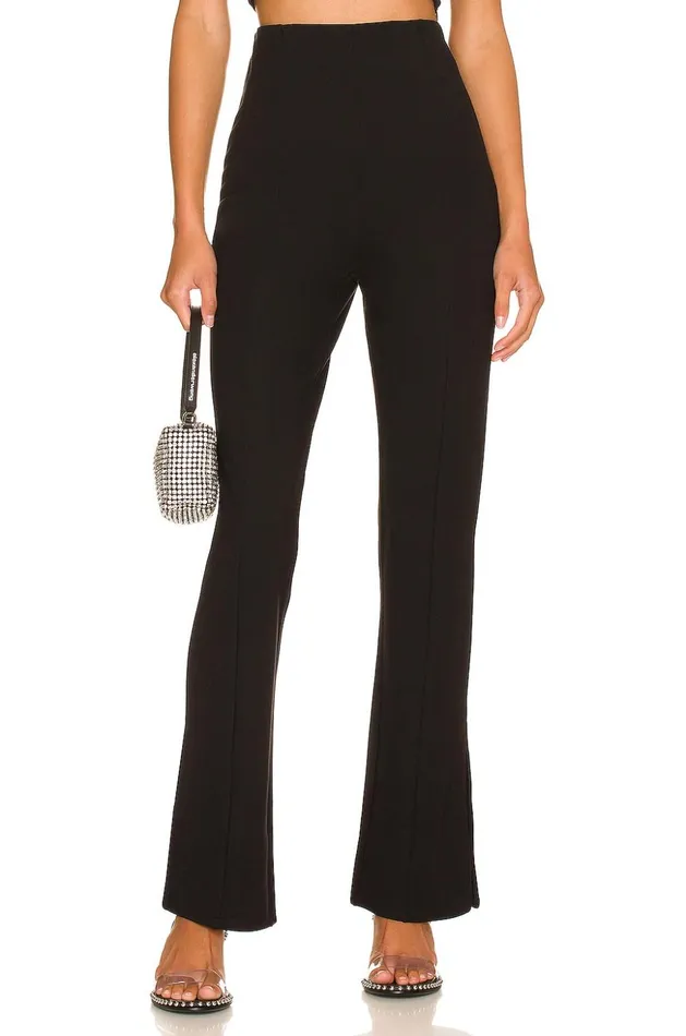 Lovers and Friends Pants Women Kylie Split Hem Pant Black