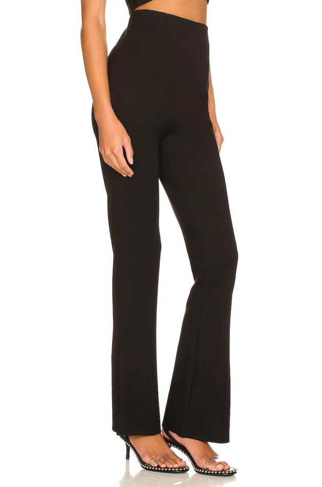 Lovers and Friends Pants Women Kylie Split Hem Pant Black Lovers and Friends Pants Women Kylie Split Hem Pant Black