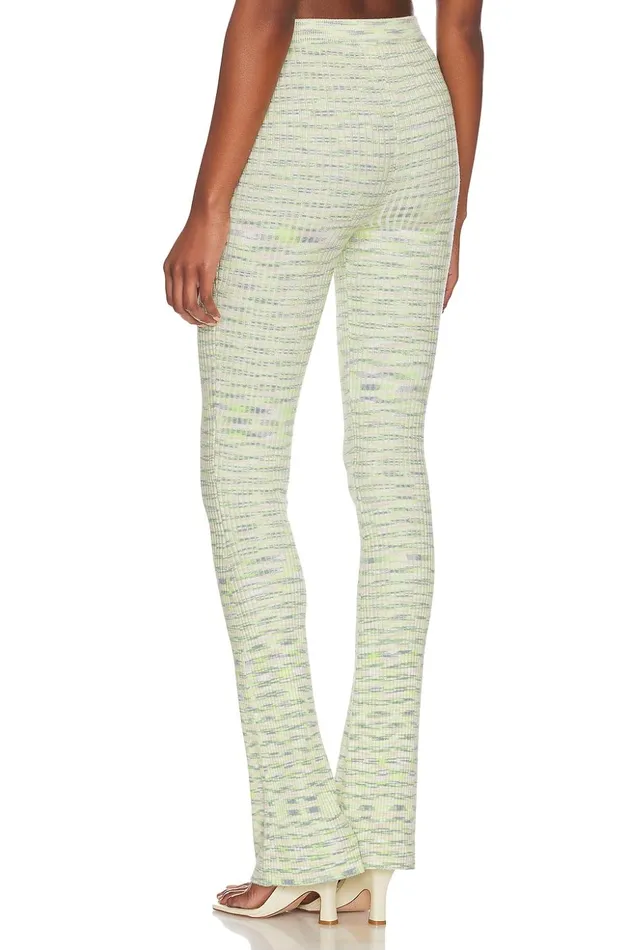 Lovers and Friends Pants Women Mara Knit Pants Lime Spacedye Lovers and Friends Pants Women Mara Knit Pants Lime Spacedye