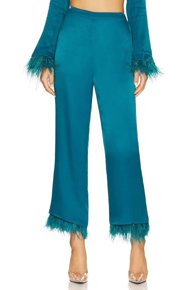 Lovers and Friends Pants Women Trish Pant Deep Cyan