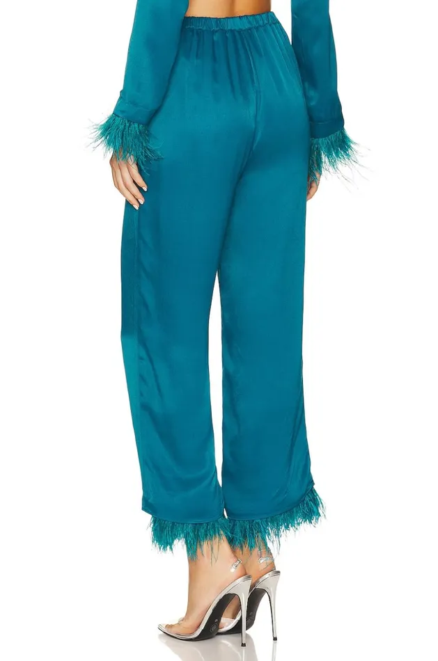 Lovers and Friends Pants Women Trish Pant Deep Cyan Lovers and Friends Pants Women Trish Pant Deep Cyan