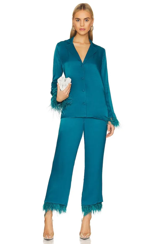 Lovers and Friends Pants Women Trish Pant Deep Cyan Lovers and Friends Pants Women Trish Pant Deep Cyan