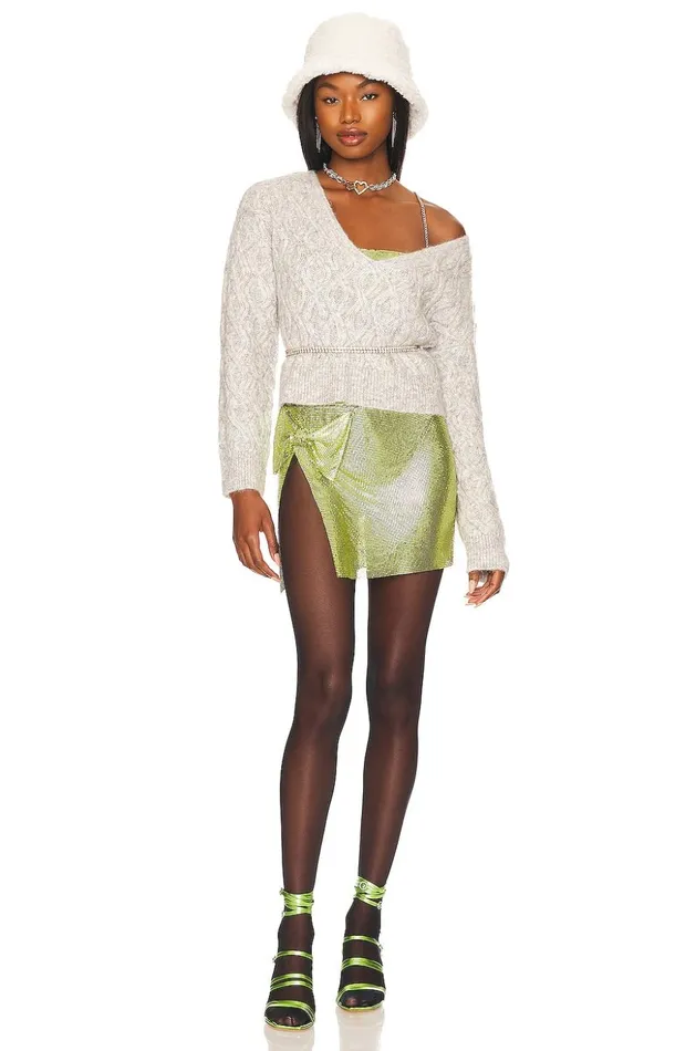 Lovers and Friends Skirts Women Silverlake Mini Skirt Pear Green Lovers and Friends Skirts Women Silverlake Mini Skirt Pear Green