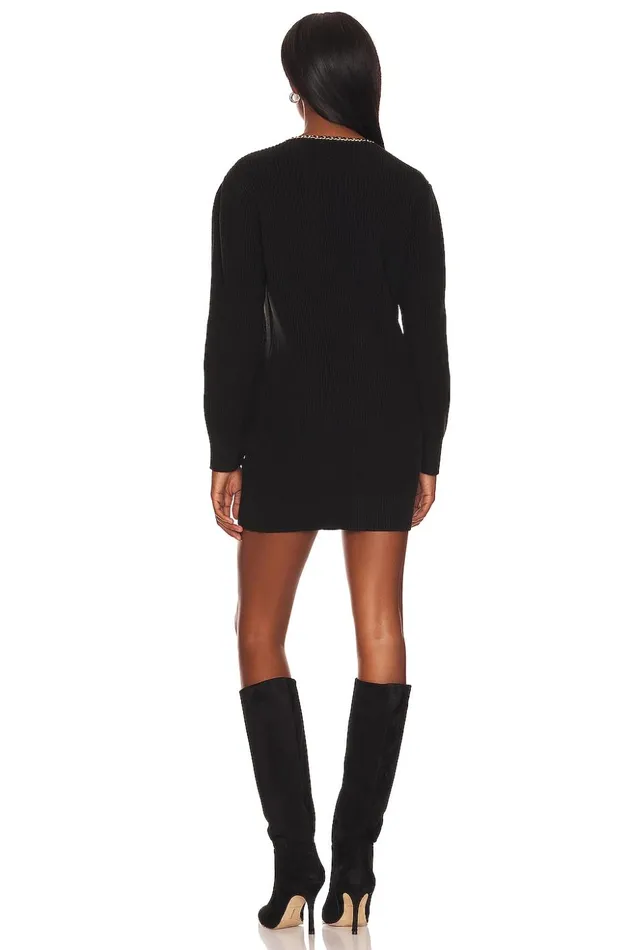 Lovers and Friends Sweaters and Knits Women Norina Cardigan Dress Black Lovers and Friends Sweaters and Knits Women Norina Cardigan Dress Black