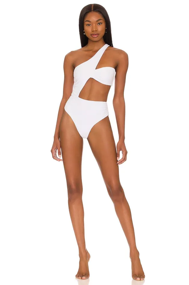 Lovers and Friends Swimsuits and CoverUps Women Aiko One Piece White