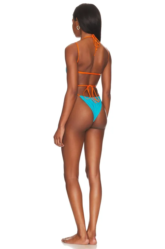 Lovers and Friends Swimsuits and CoverUps Women Caribbean Vibes One Piece Blue and Orange Lovers and Friends Swimsuits and CoverUps Women Caribbean Vibes One Piece Blue and Orange