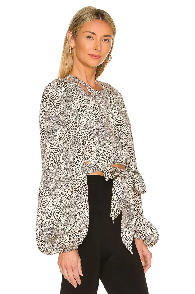 Lovers and Friends Tops Women Anderson Top Cheetah Lovers and Friends Tops Women Anderson Top Cheetah