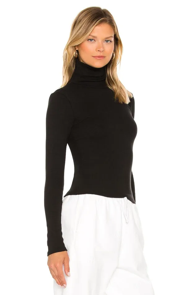 Lovers and Friends Tops Women Katie Turtleneck Black Lovers and Friends Tops Women Katie Turtleneck Black