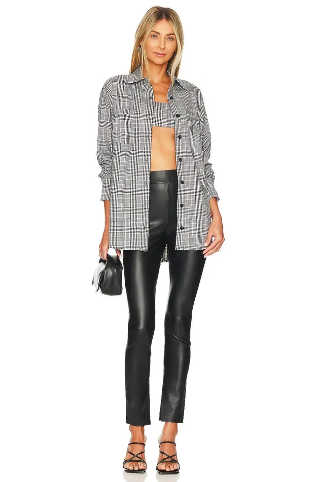 Lovers and Friends Tops Women Patton Bralette Black White Check Lovers and Friends Tops Women Patton Bralette Black White Check