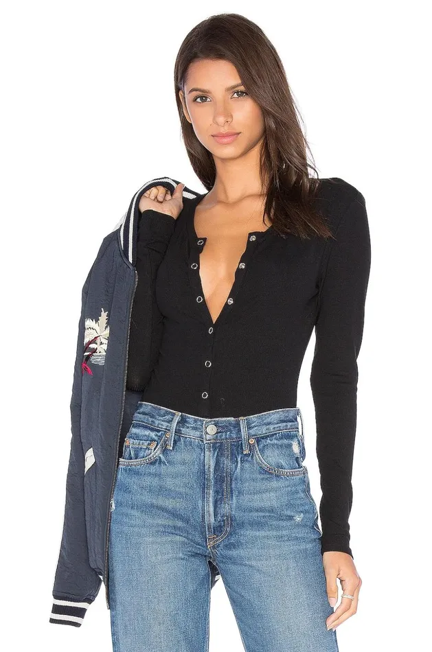 Lovers and Friends Tops Women Peoria Bodysuit Black