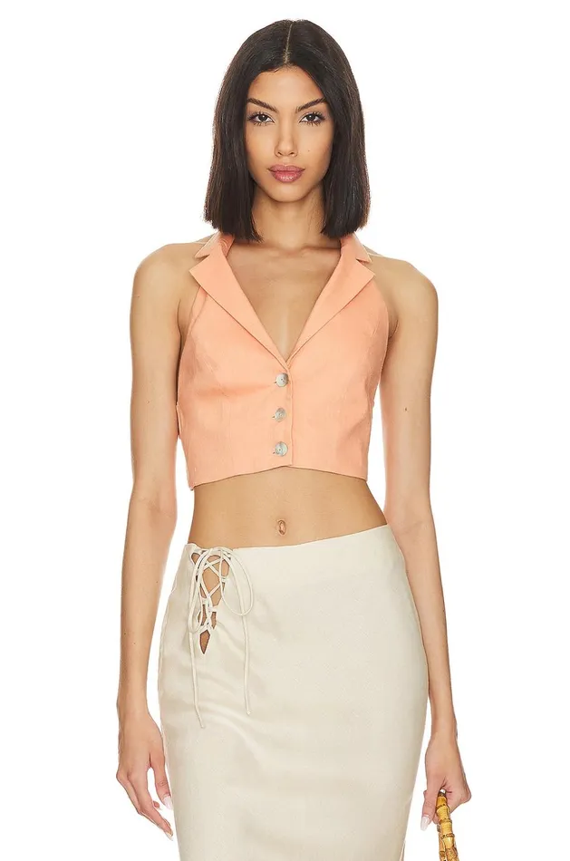 Lovers and Friends Tops Women Prudence Crop Top Coral