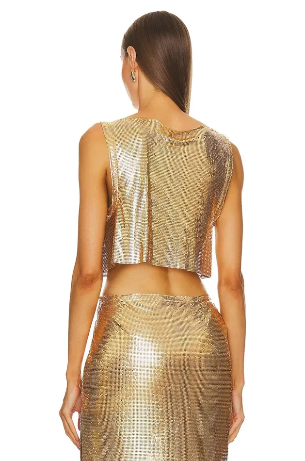 Lovers and Friends Tops Women Sascha Top Gold Lovers and Friends Tops Women Sascha Top Gold