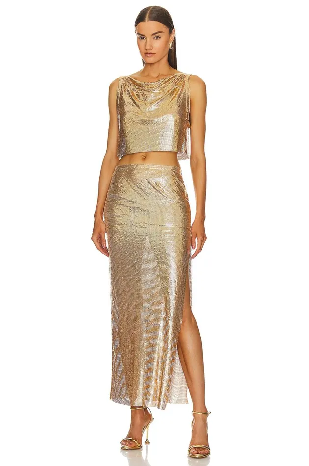 Lovers and Friends Tops Women Sascha Top Gold Lovers and Friends Tops Women Sascha Top Gold
