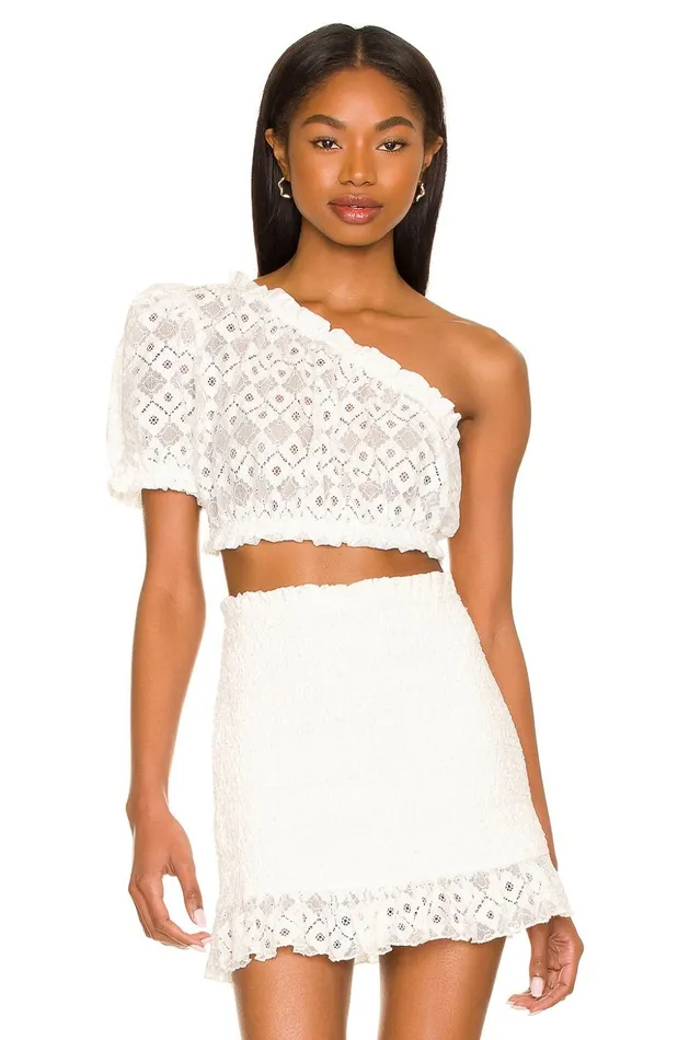 Lovers and Friends Tops Women Shoreline Top White