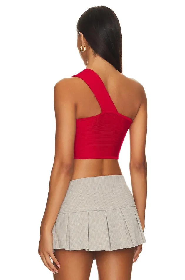 Lovers and Friends Tops Women Wenda Rosette Crop Top Summer Red Lovers and Friends Tops Women Wenda Rosette Crop Top Summer Red