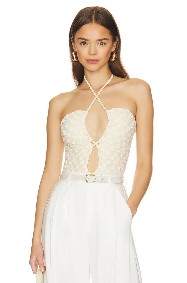 Lovers and Friends Tops Women Xenia Bodysuit Ivory