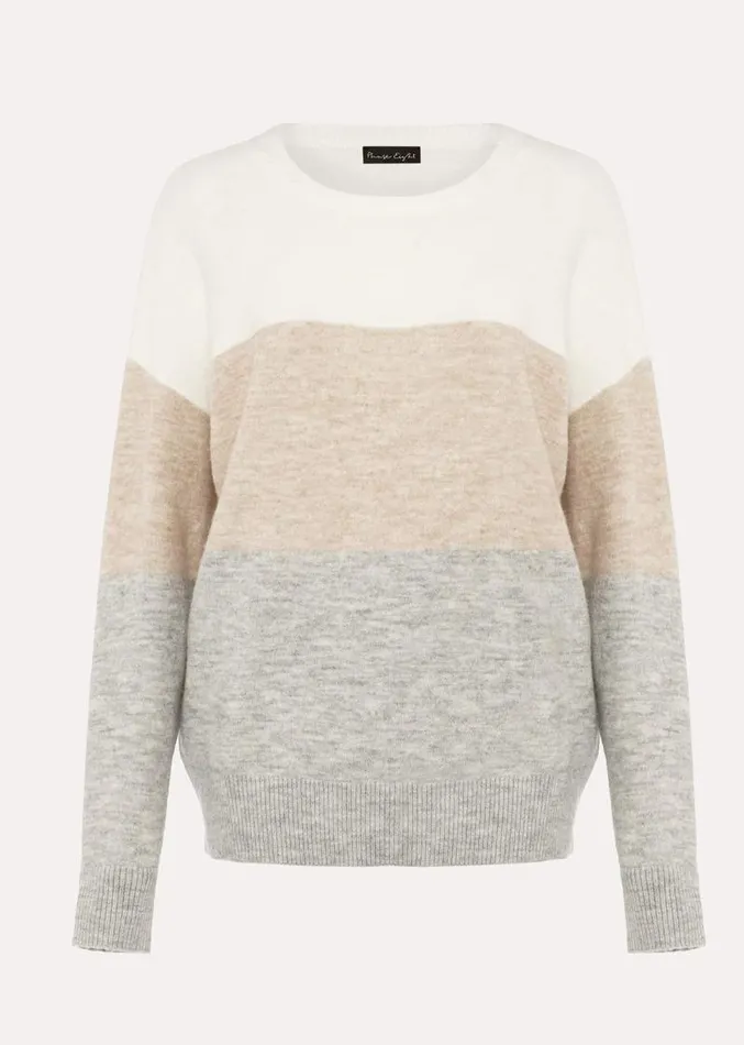 Lucial Stripe Knit Jumper Multicoloured Women Phase Eight Knitwear