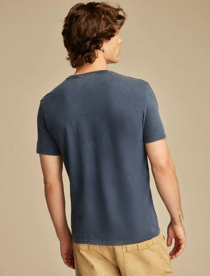 Lucky Brand Graphic Tees Men Joshua Tree Dress Blues