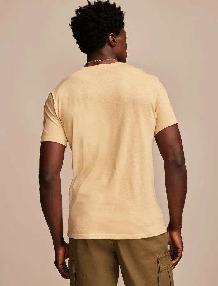 Lucky Brand Graphic Tees Men Modelo Cinco De Mayo Pale Gold