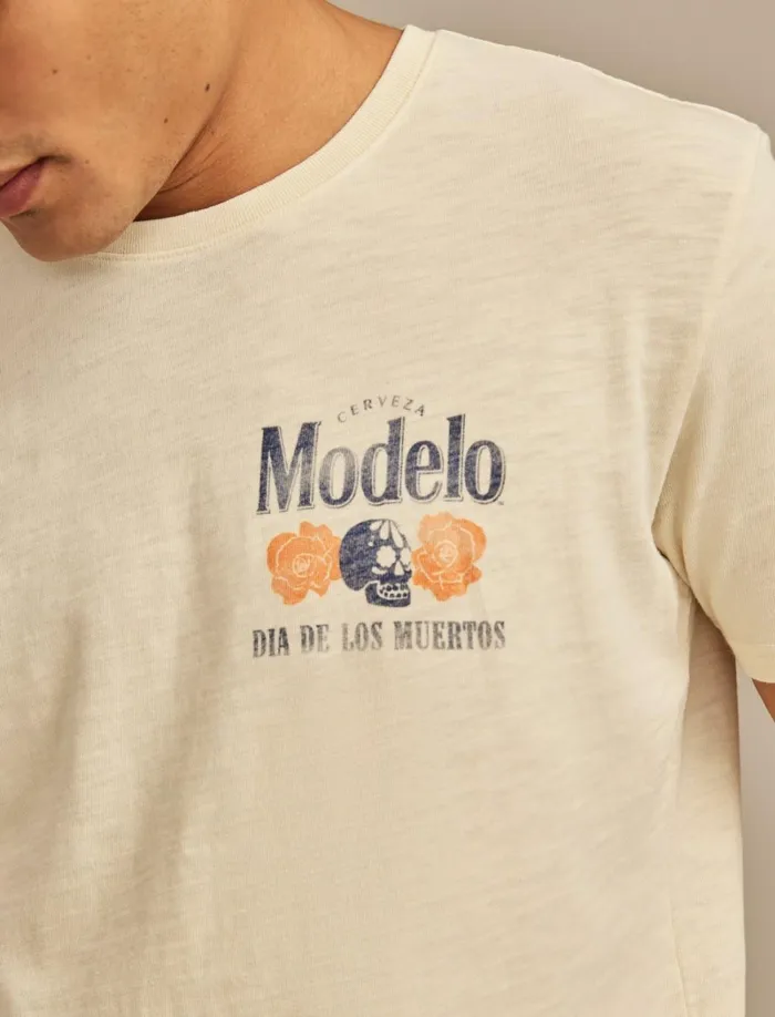 Lucky Brand Graphic Tees Men Modelo Raise One Light Gray