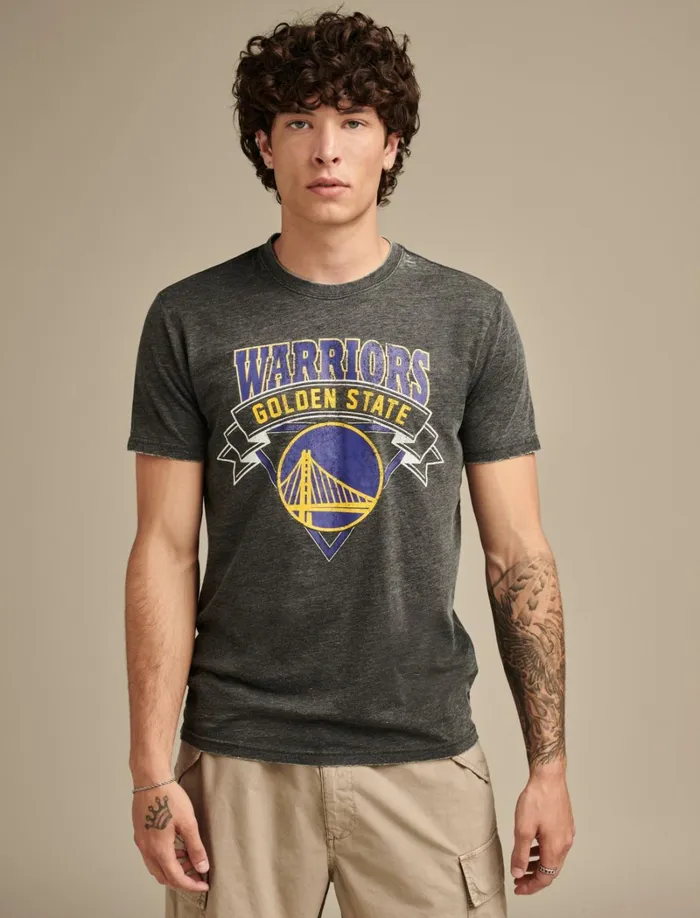 Lucky Brand Graphic Tees Men Warriors Graphic Tee 001 Black