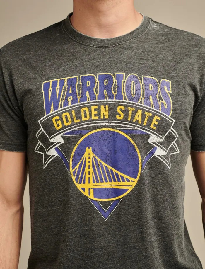 Lucky Brand Graphic Tees Men Warriors Graphic Tee 001 Black