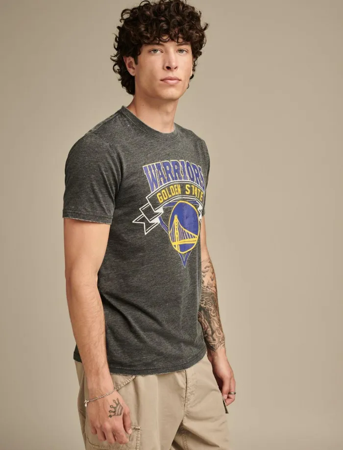 Lucky Brand Graphic Tees Men Warriors Graphic Tee 001 Black