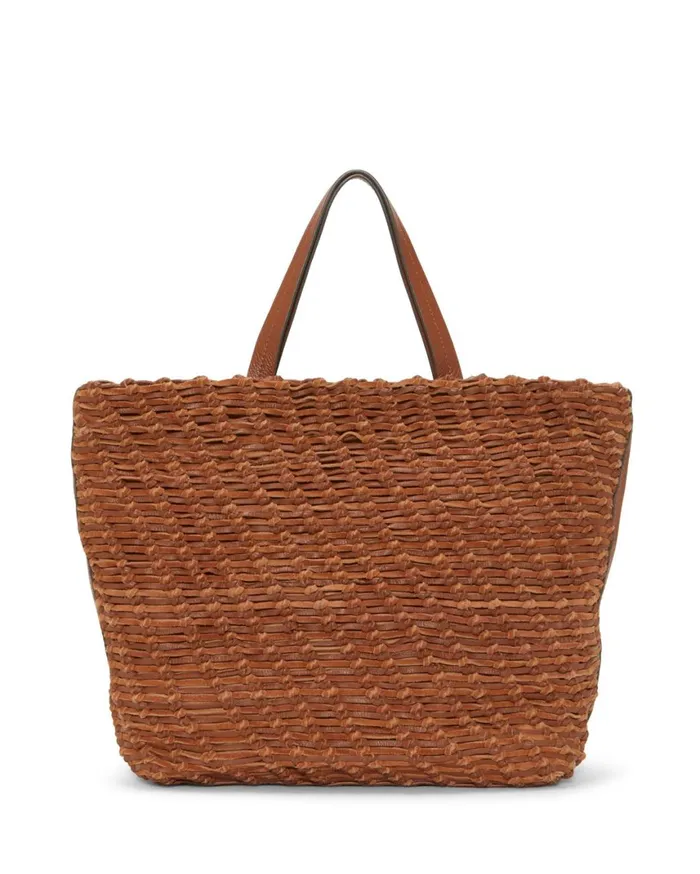 Lucky Brand Handbags Women Dawn Woven Tote Dark Brown