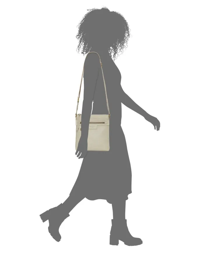 Lucky Brand Handbags Women Lani Vegan Leather Crossbody 1354 Vanilla
