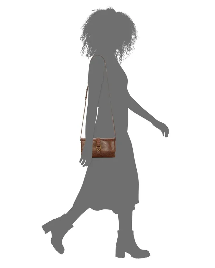 Lucky Brand Handbags Women Luna Crossbody Dark Brown