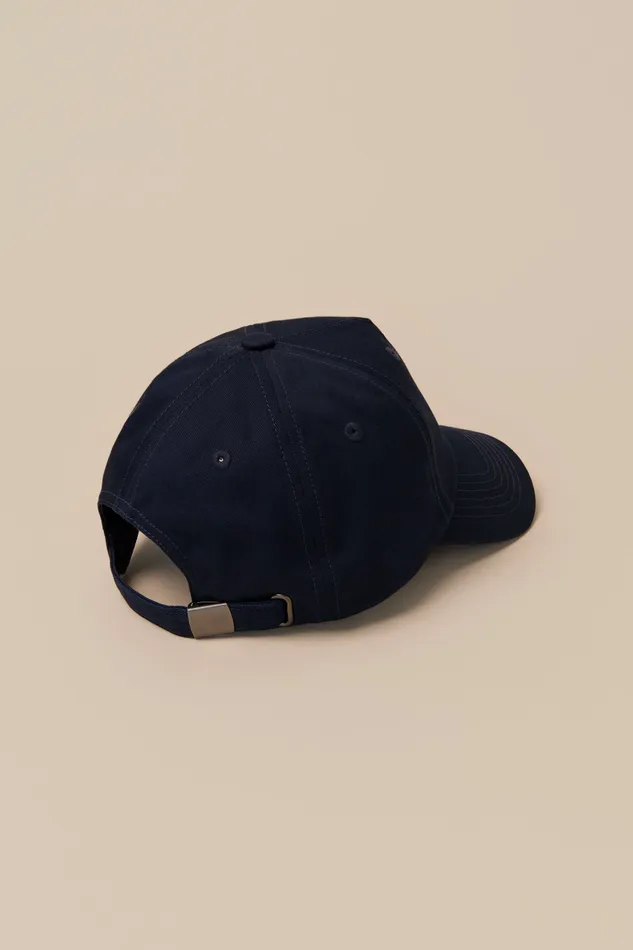 Lucky Brand Hats Men Miller Cotton Twill Baseball Cap Dark Blue