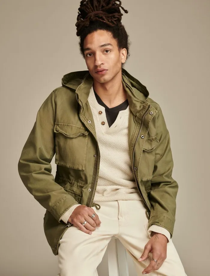 Lucky Brand Jackets and Outerwear Men Cole Hauser M65 Field Jacket Four Leaf Clover