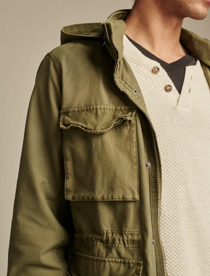 Lucky Brand Jackets and Outerwear Men Cole Hauser M65 Field Jacket Four Leaf Clover