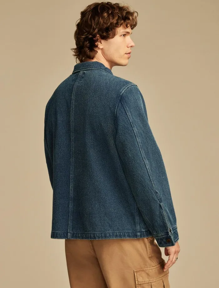 Lucky Brand Jackets and Outerwear Men Indigo Basket Weave Jacket Indigo