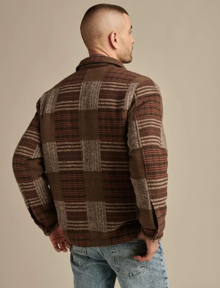 Lucky Brand Jackets and Outerwear Men Patchwork Chore Coat Patchwork Multi
