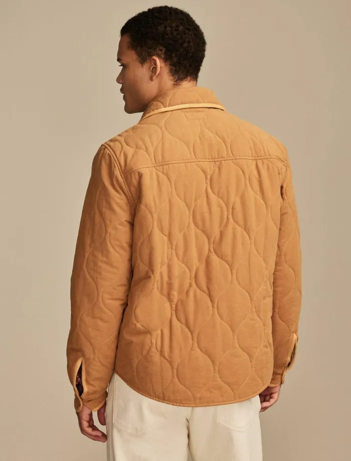 Lucky Brand Jackets and Outerwear Men Quilted Shirt Jacket Dijon