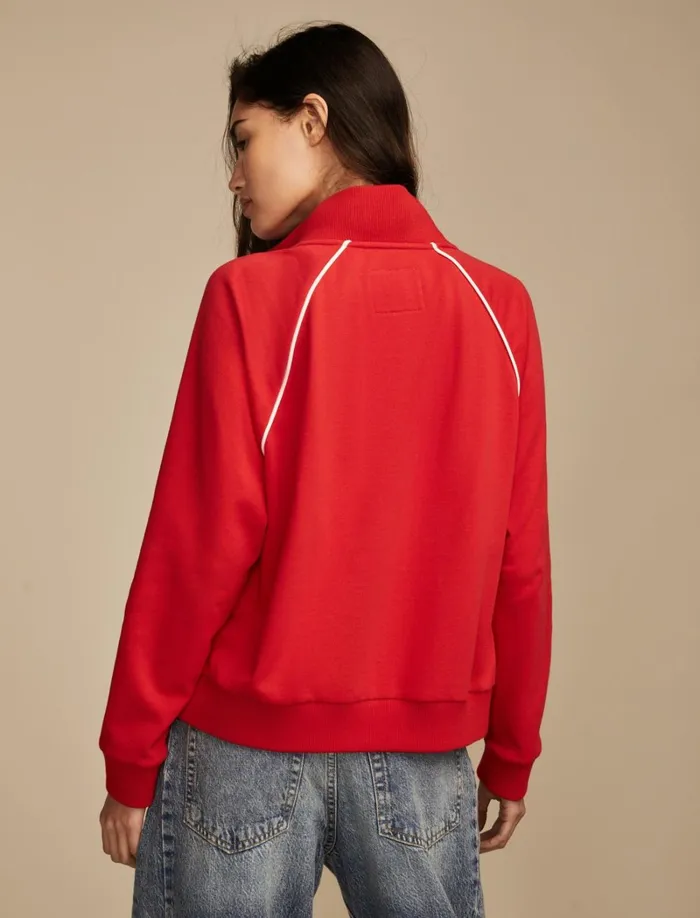 Lucky Brand Jackets and Outerwear Women Raglan Track Jacket True Red