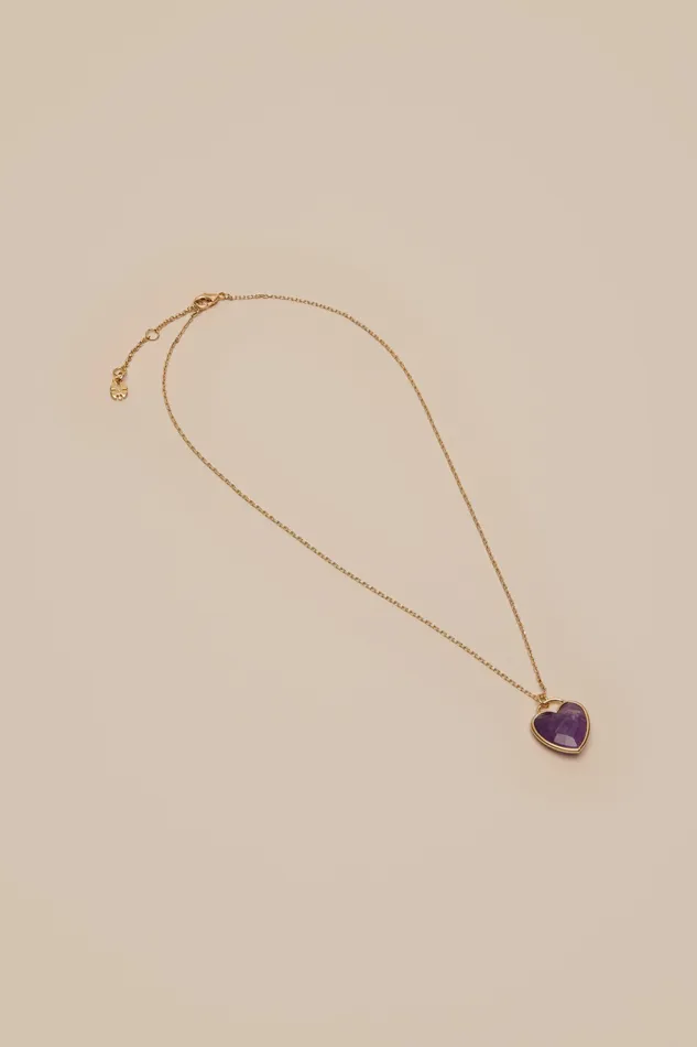 Lucky Brand Jewelry Women Heart Pendant Necklace Gold