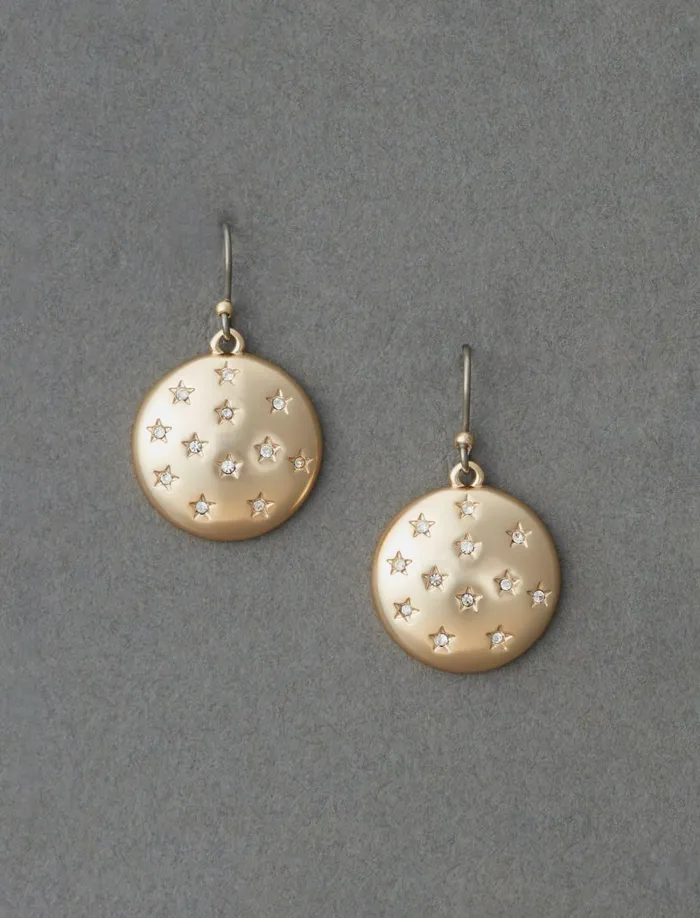 Lucky Brand Jewelry Women Star Bubble Drop Earring Gold