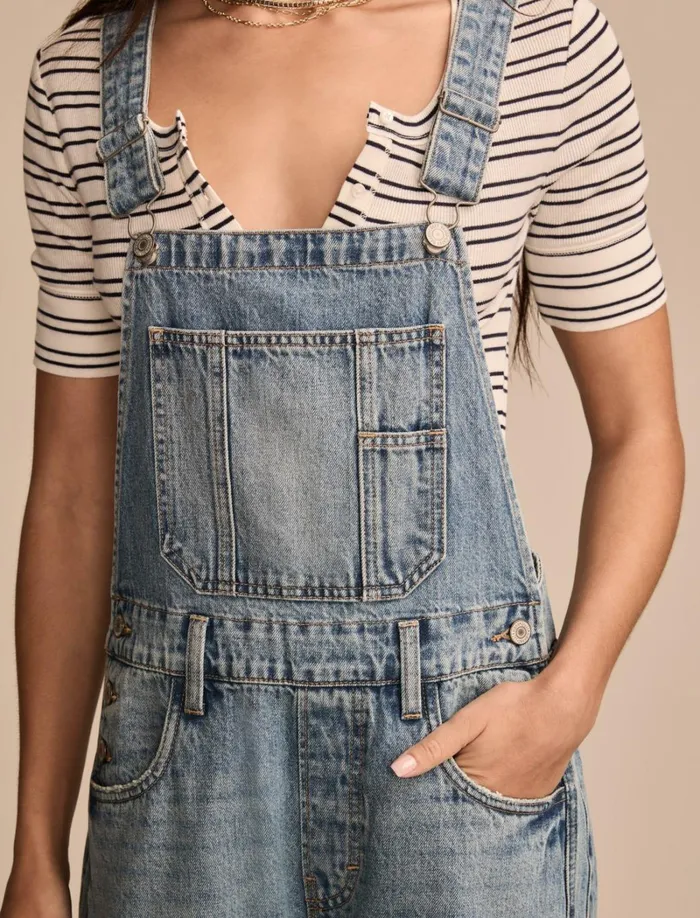 Lucky Brand Jumpsuits and Overalls Women Barrel Leg Overall Make The Move Wash