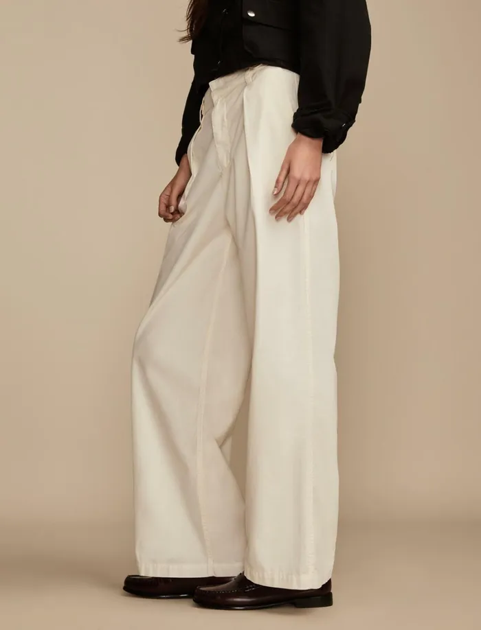 Lucky Brand Pants Women Wide Leg Pleated Trouser Tofu