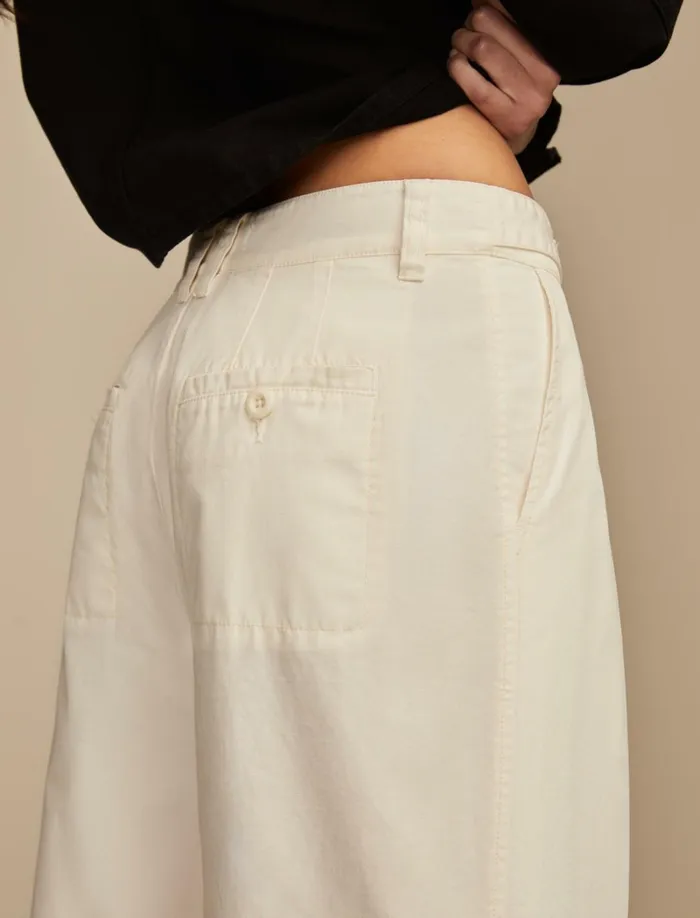 Lucky Brand Pants Women Wide Leg Pleated Trouser Tofu