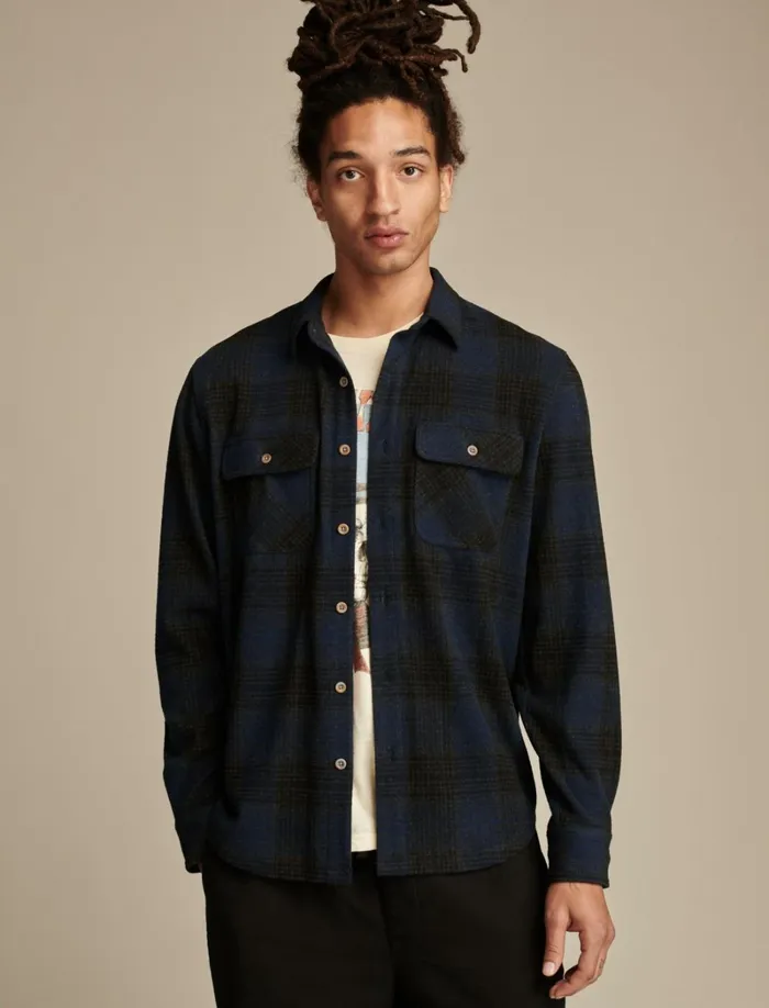 Lucky Brand Shirts and Tops Men Brushed Jersey Shirt Grey Multi