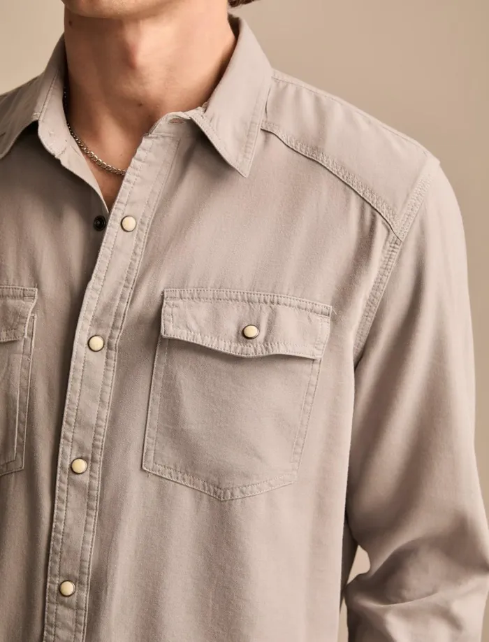 Lucky Brand Shirts and Tops Men Ls Washed Wkwr Western Wet Weather
