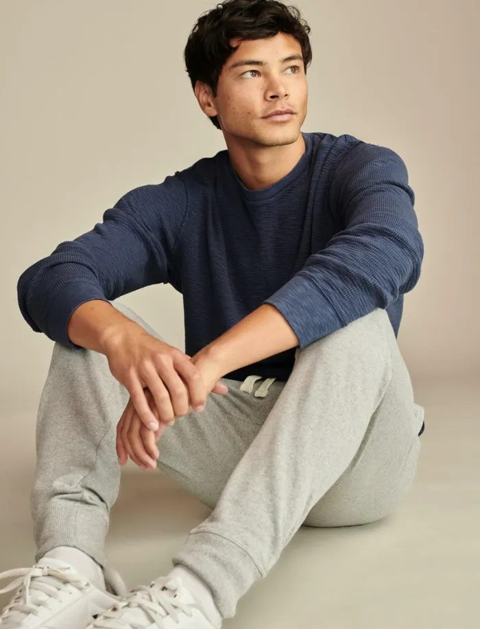 Lucky Brand Shirts and Tops Men Thermal Crew Black Iris